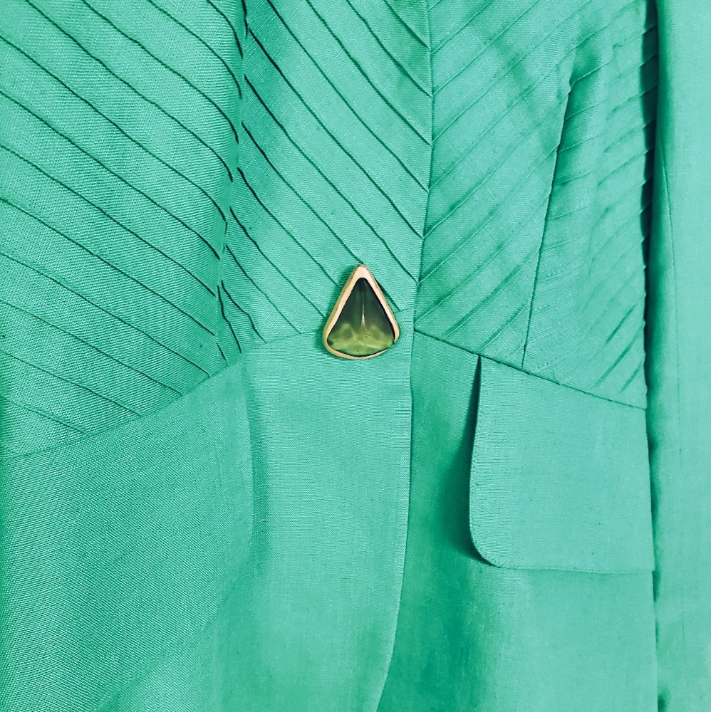Vintage Seafoam Green Blazer - Picture 6 of 6